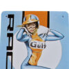 Blechschild Gulf Girl mit Helm - Image 2