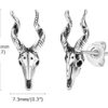 Metall Ohrstecker Ziegenschädel - Image 2
