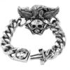 Edelstahlarmband Motor Totenkopf Adler 22cm - Image 2